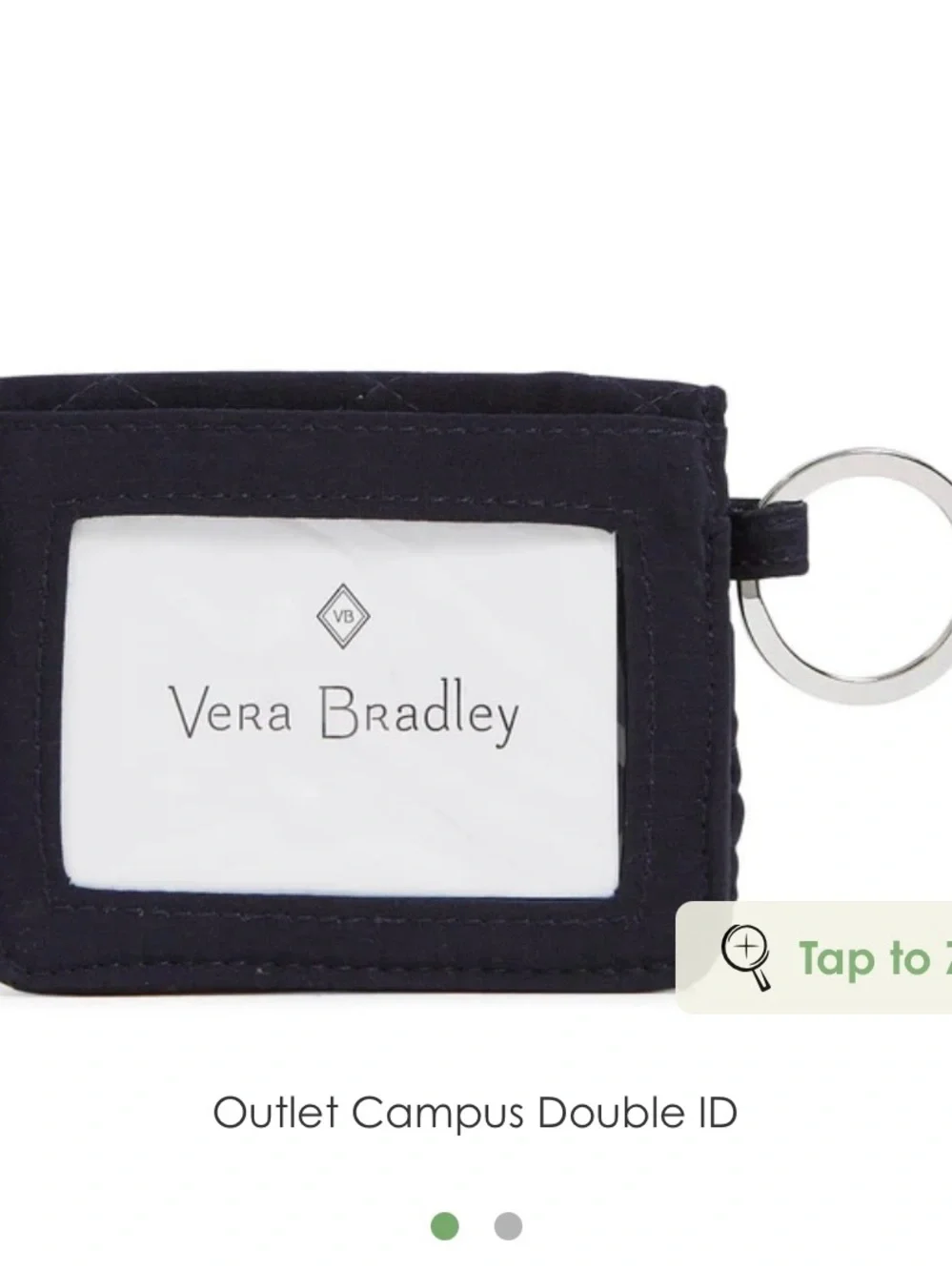 Vera Bradley Campus Double ID - Black